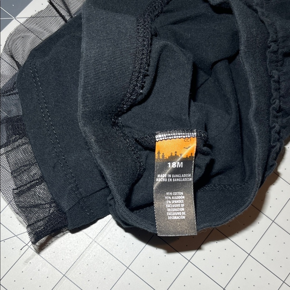 Black Skirt with Star Detail - Picture 2 of 5